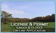 License & Permint (under $10,000) application